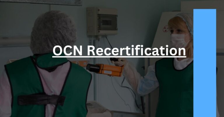 OCN Recertification